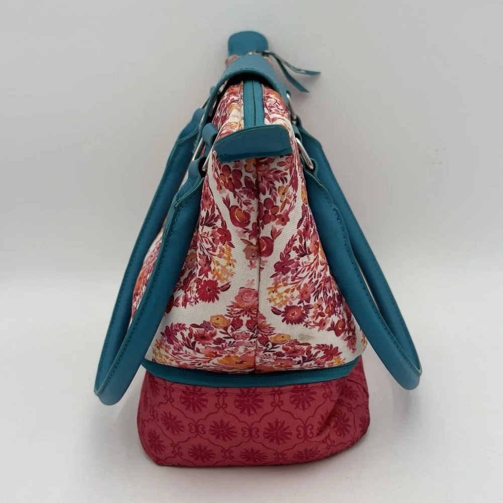 The Pioneer Woman Floral Insulated Lunch Tote Kit Set‎ Snack Bag 2 Compartments